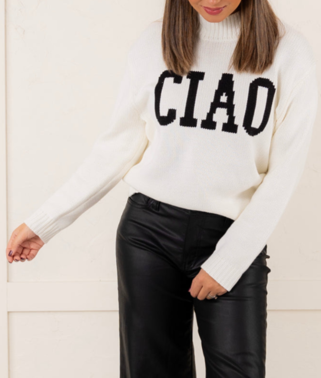 Z Supply Ciao Intarsia Sweater