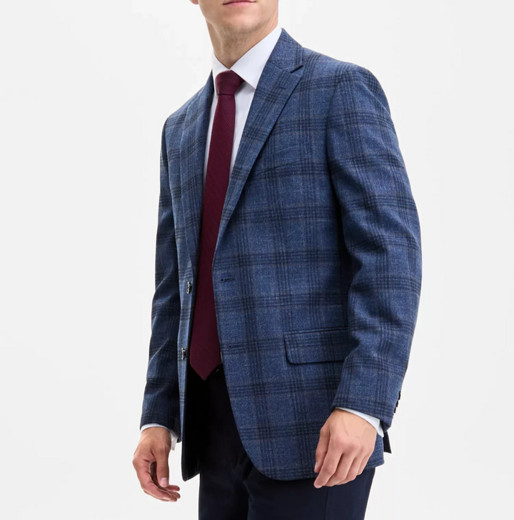 Tommy Hilfiger Men's Modern-Fit Check Sport Coat MSRP $295