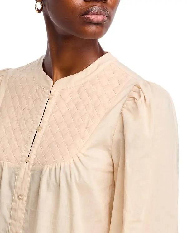 Cupio Lattice Bib Blouse MSRP $89