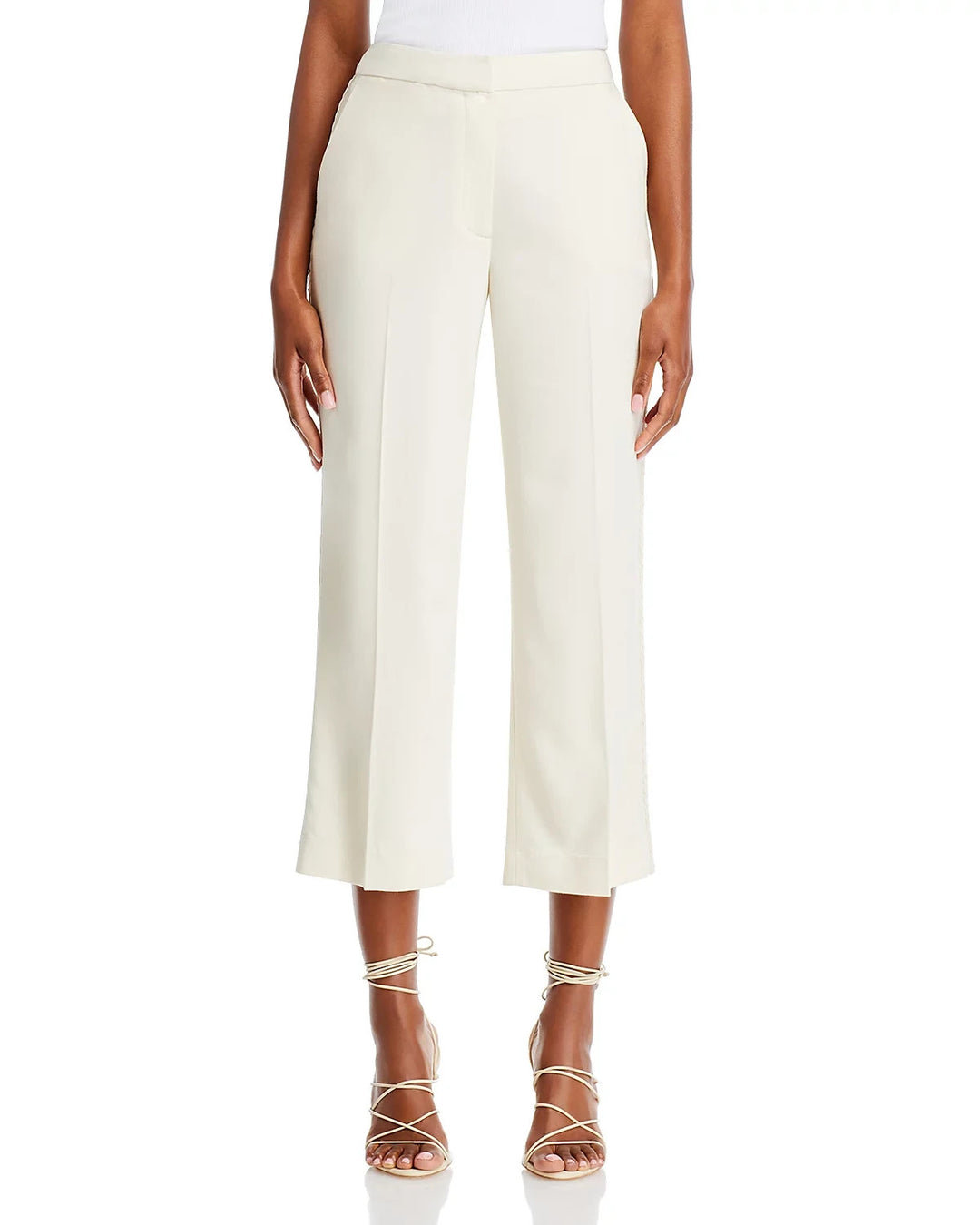 T  Tahari Braided Detail Cropped Pants MSRP $88