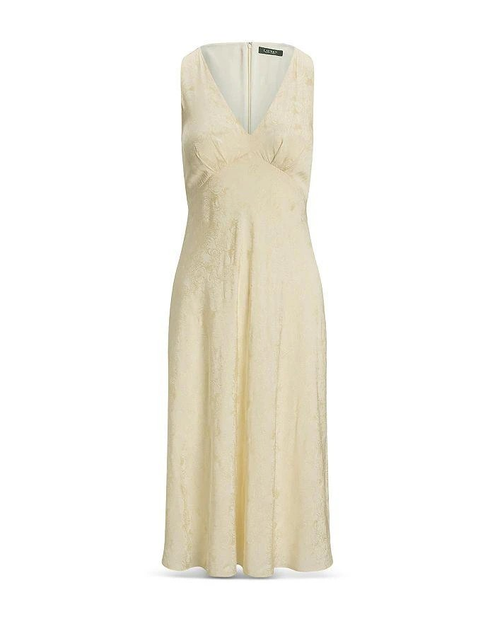 Lauren Ralph Lauren Women's Floral Jacquard Sleeveless Dress MSRP $225