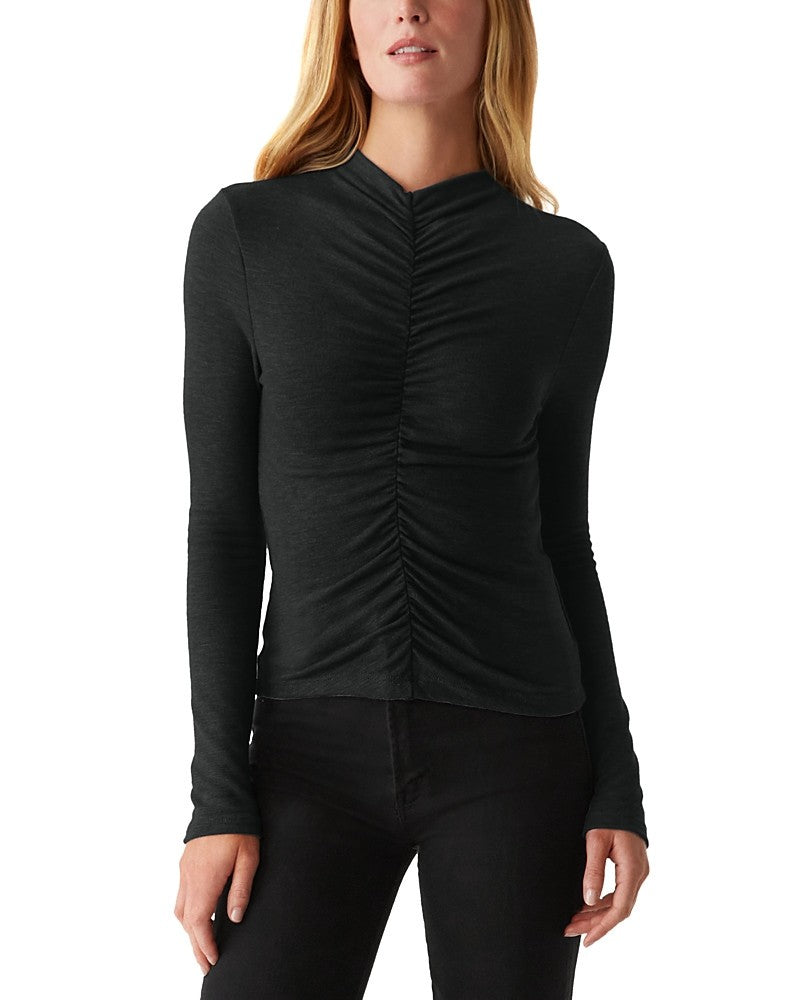 Michael Stars Evelyn Ruched Top MSRP $108