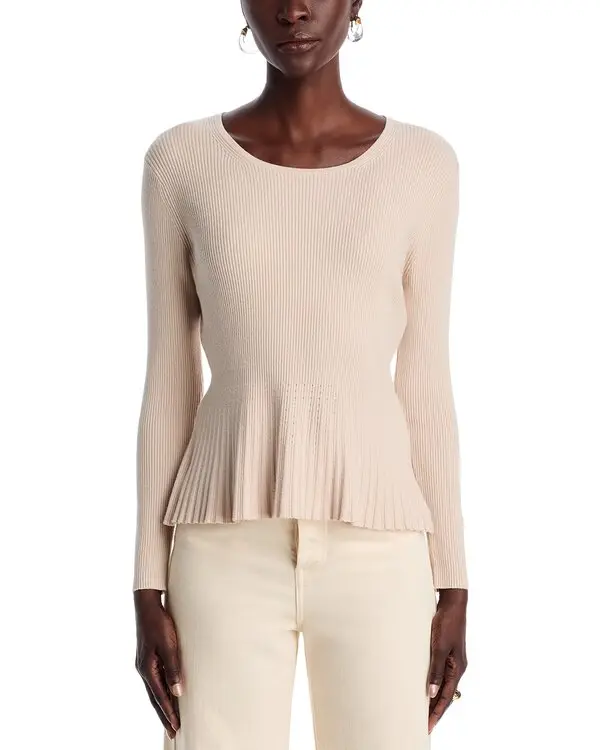 Sioni Ribbed Peplum Sweater MSRP $108