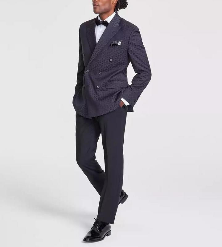 Tayion Collection Men's Classic-Fit Jacquard Dinner Jacket MSRP $360