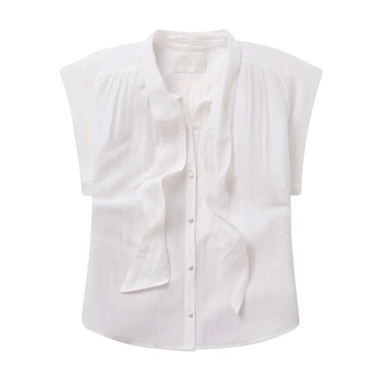 Citizens of Humanity Penny Blouse With Neck Tie MSRP $228