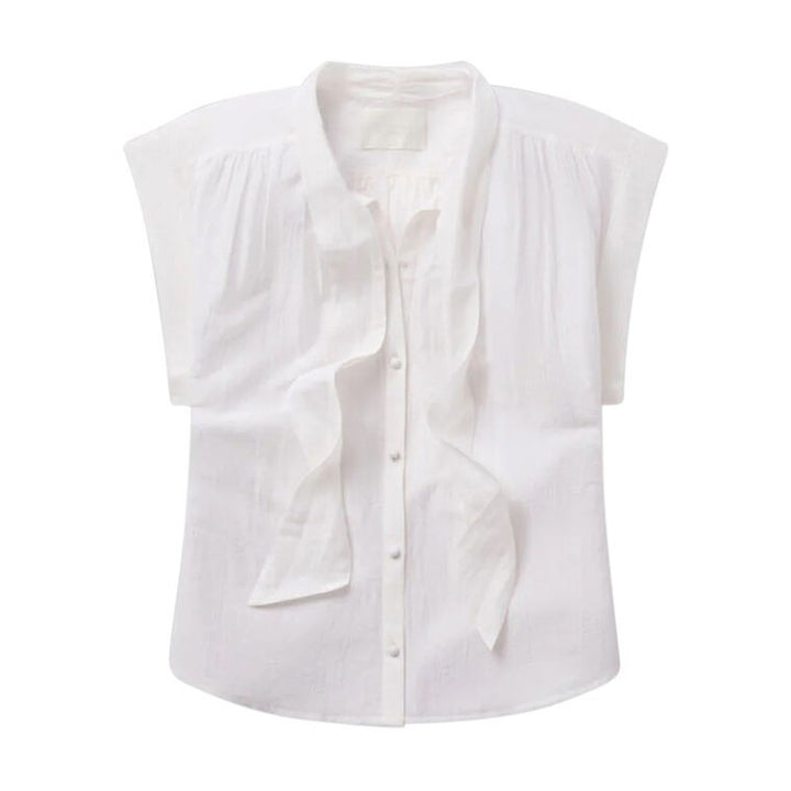 Citizens of Humanity Penny Blouse With Neck Tie MSRP $228