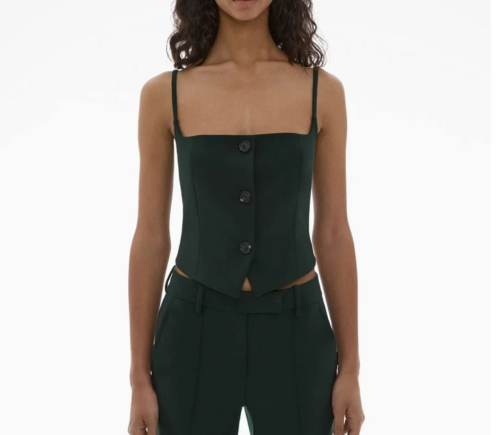 Helmut Lang Crop Blazer Top MSRP $350