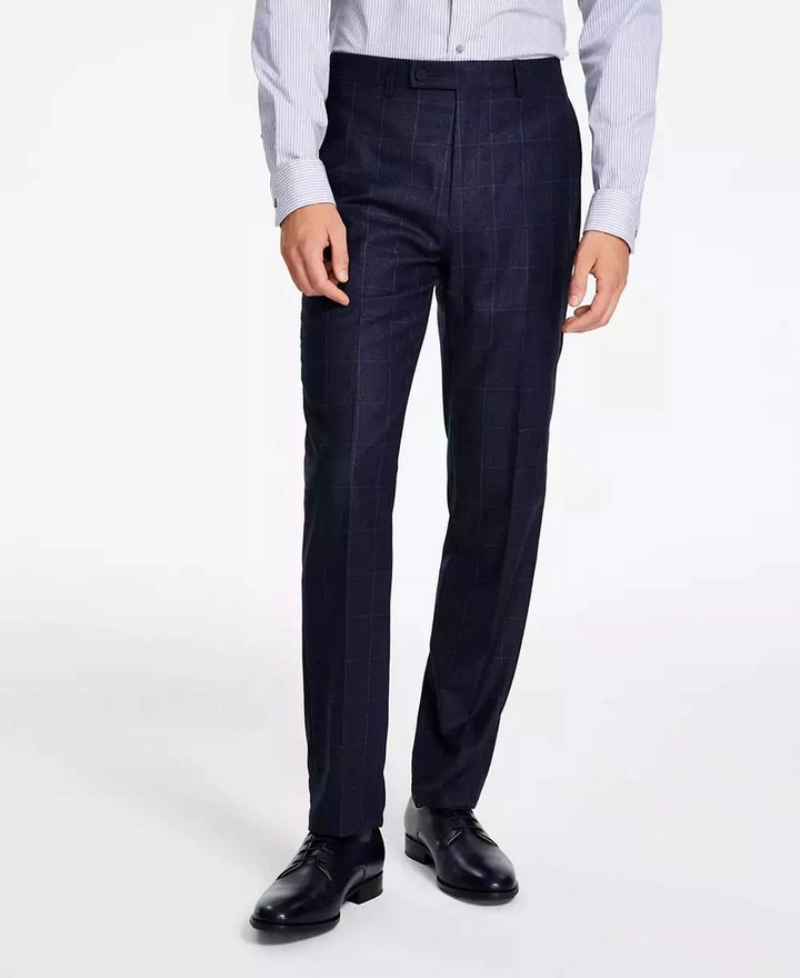 Calvin Klein Men's Slim-Fit Wool-Blend Stretch Suit Pants MSRP $190