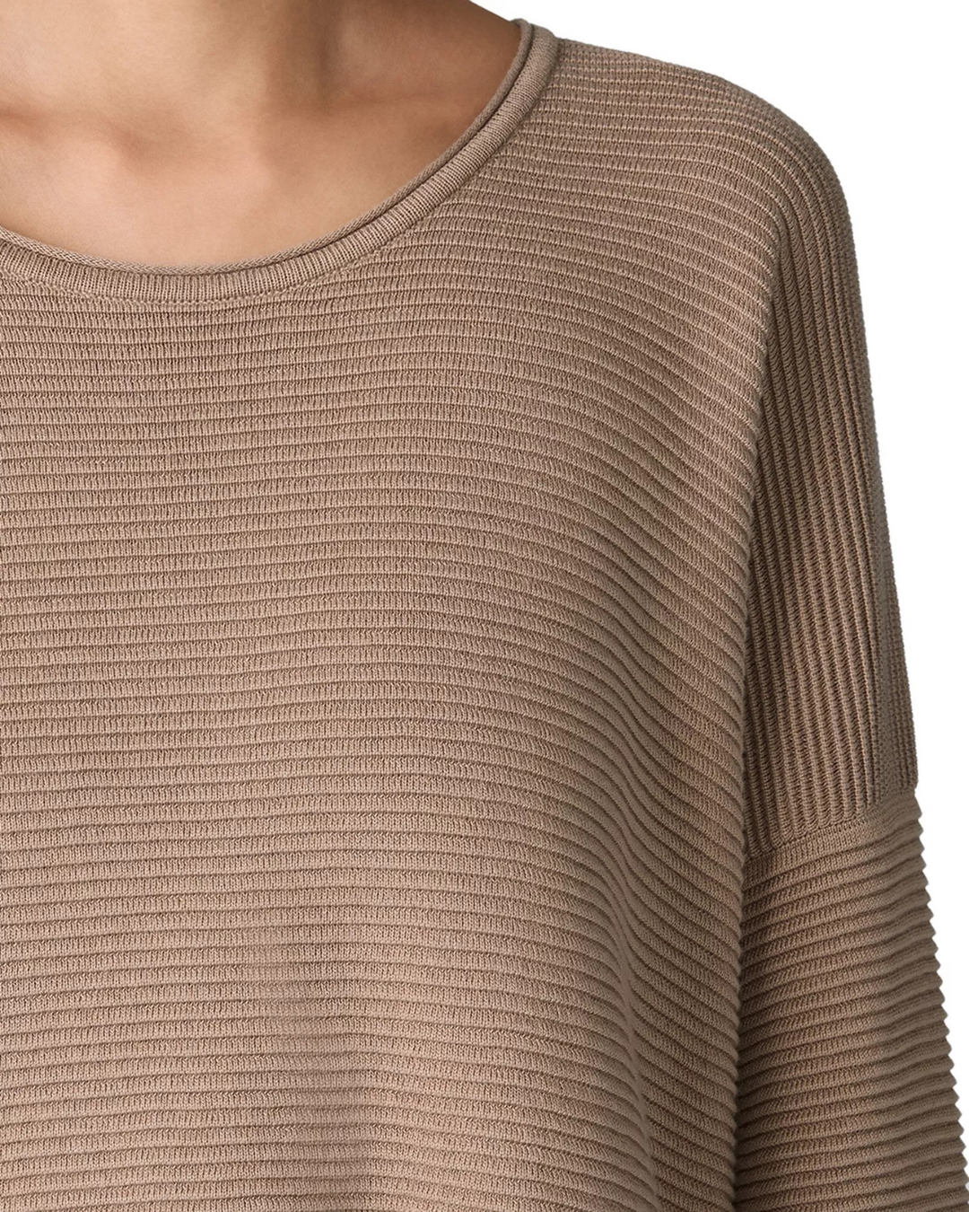 Eileen Fisher Ribbed Tunic Sweater MSRP $278