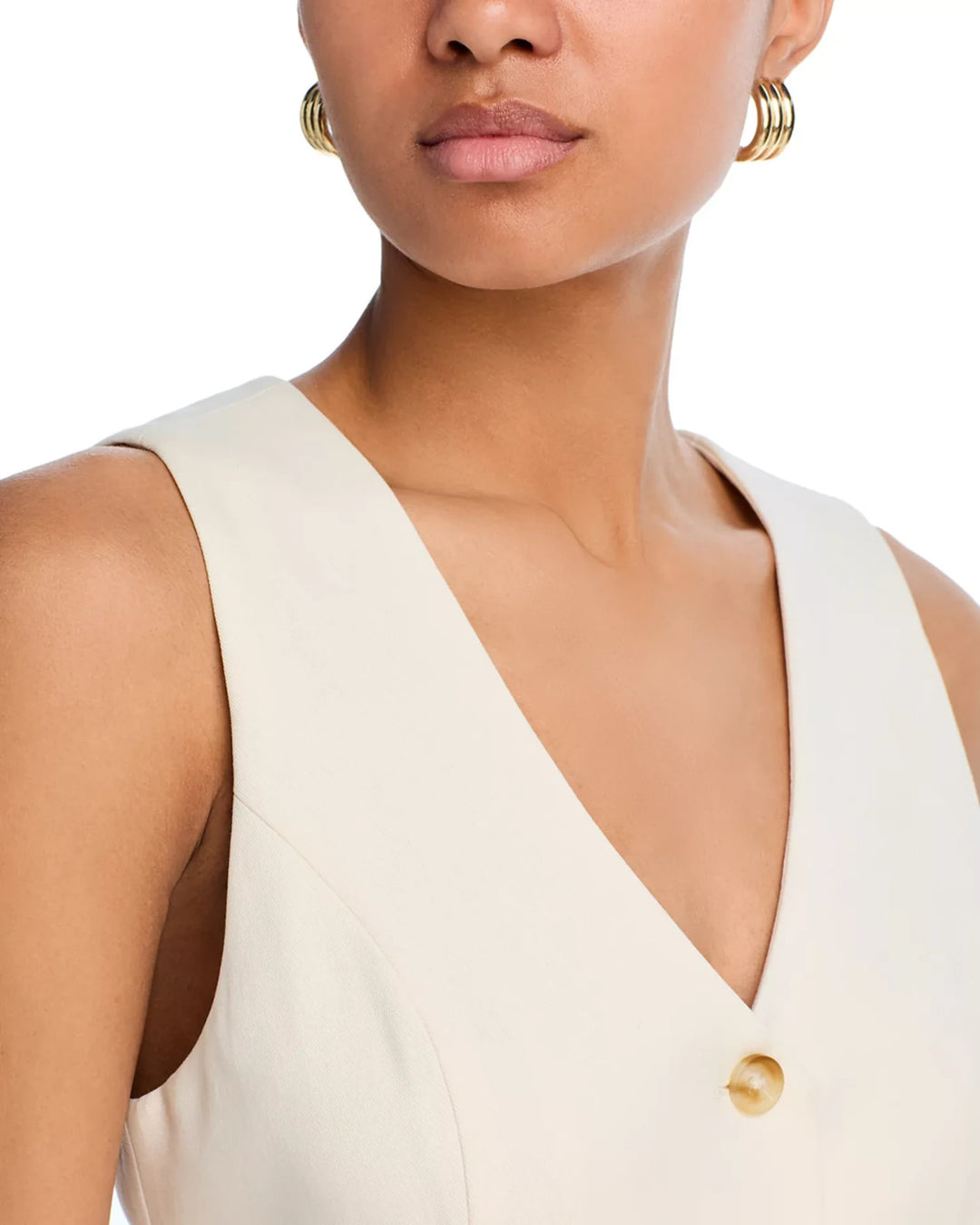 PAIGE Wells V Neck Mini Dress MSRP $279