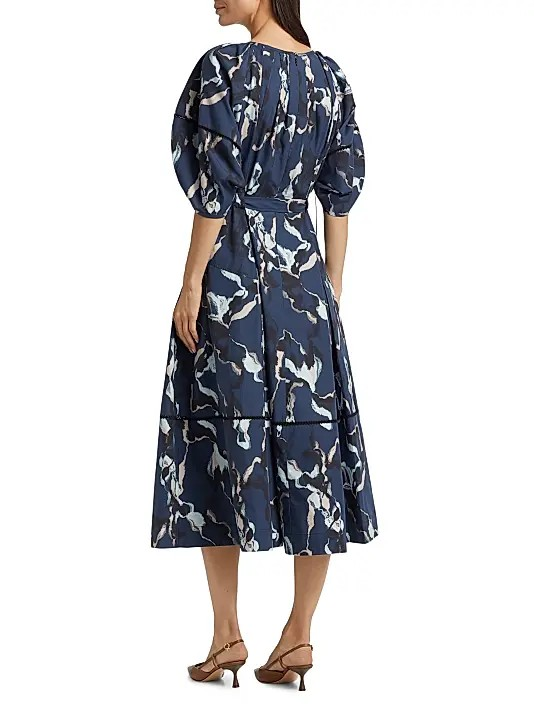 3.1 Phillip Lim Puff Sleeve Belted Dress MSRP $695