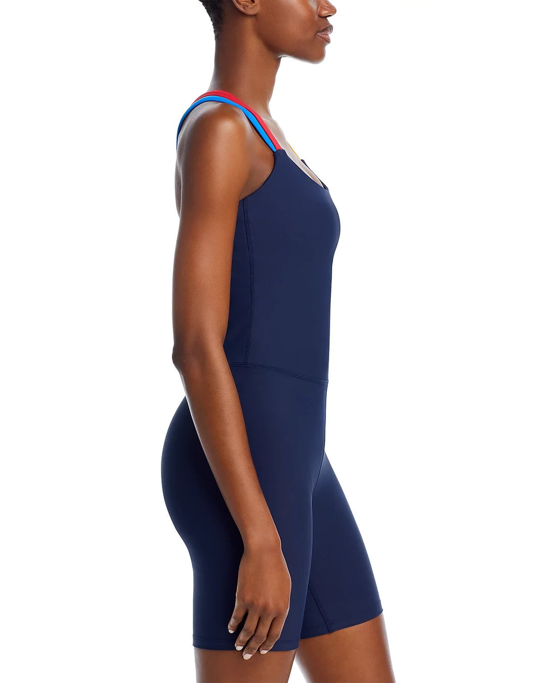 AQUA Athletic x Venus Williams Strappy Back 7" Short Unitard MSRP $78