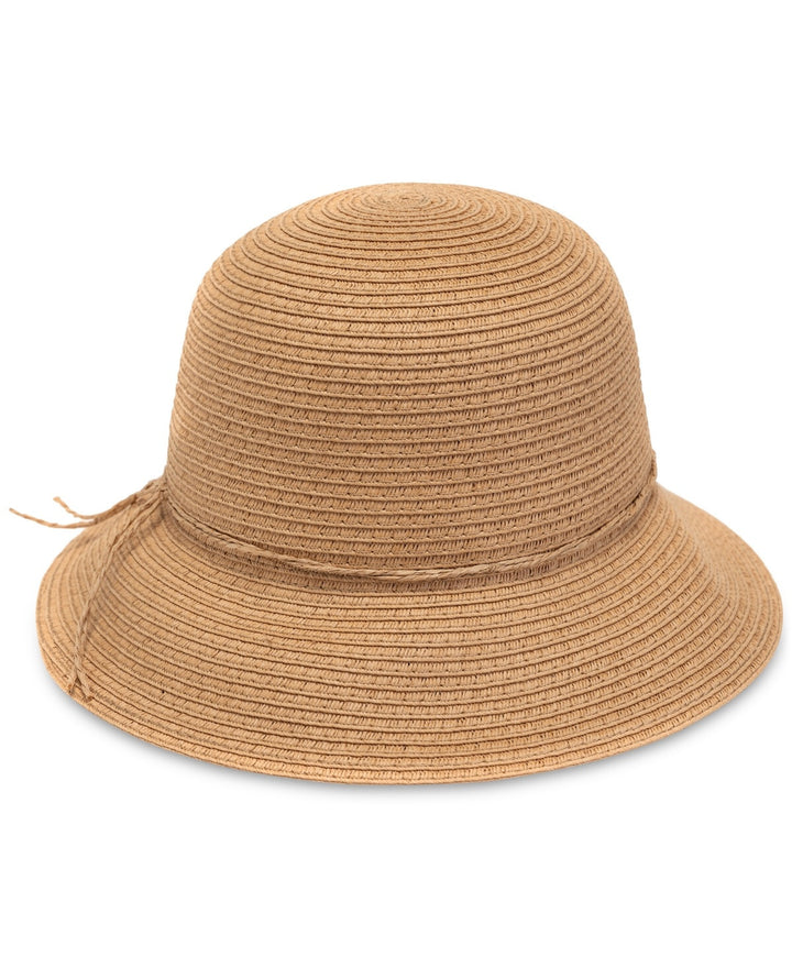 Style & Co Packable Straw Cloche Hat MSRP $38 Size O/S