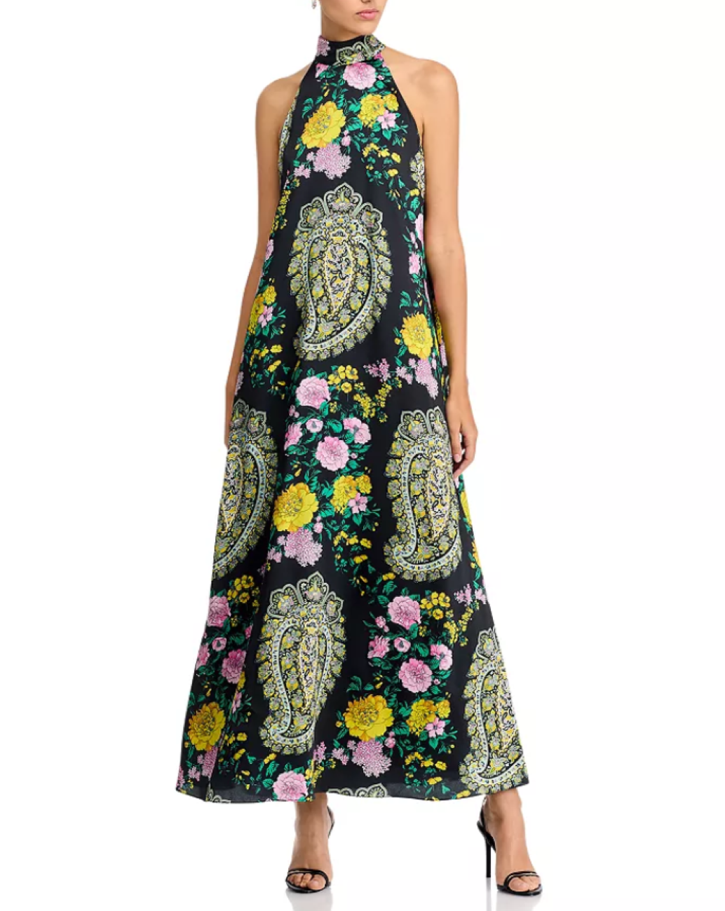 Kobi Halperin Genesis Printed Halter Maxi Dress MSRP $698