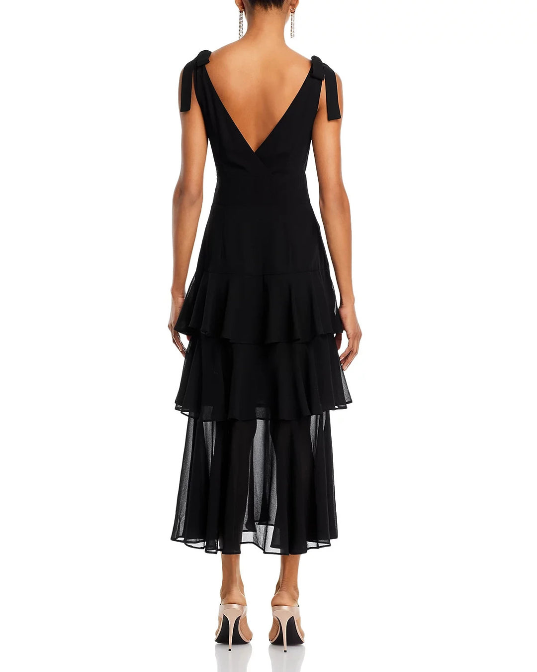WAYF Hampton Tiered Midi Dress MSRP $128