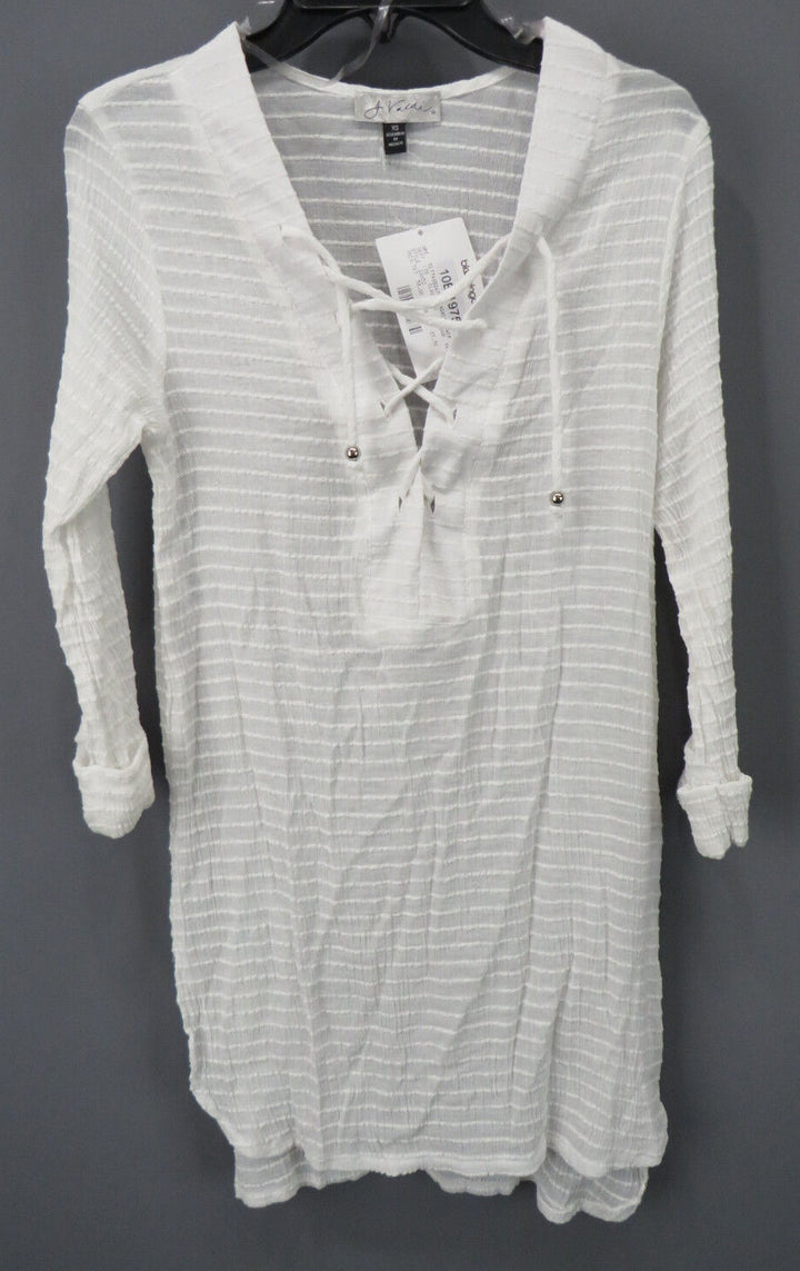 J. Valdi Lace Up Shirt Swim Cover Up MSRP $58