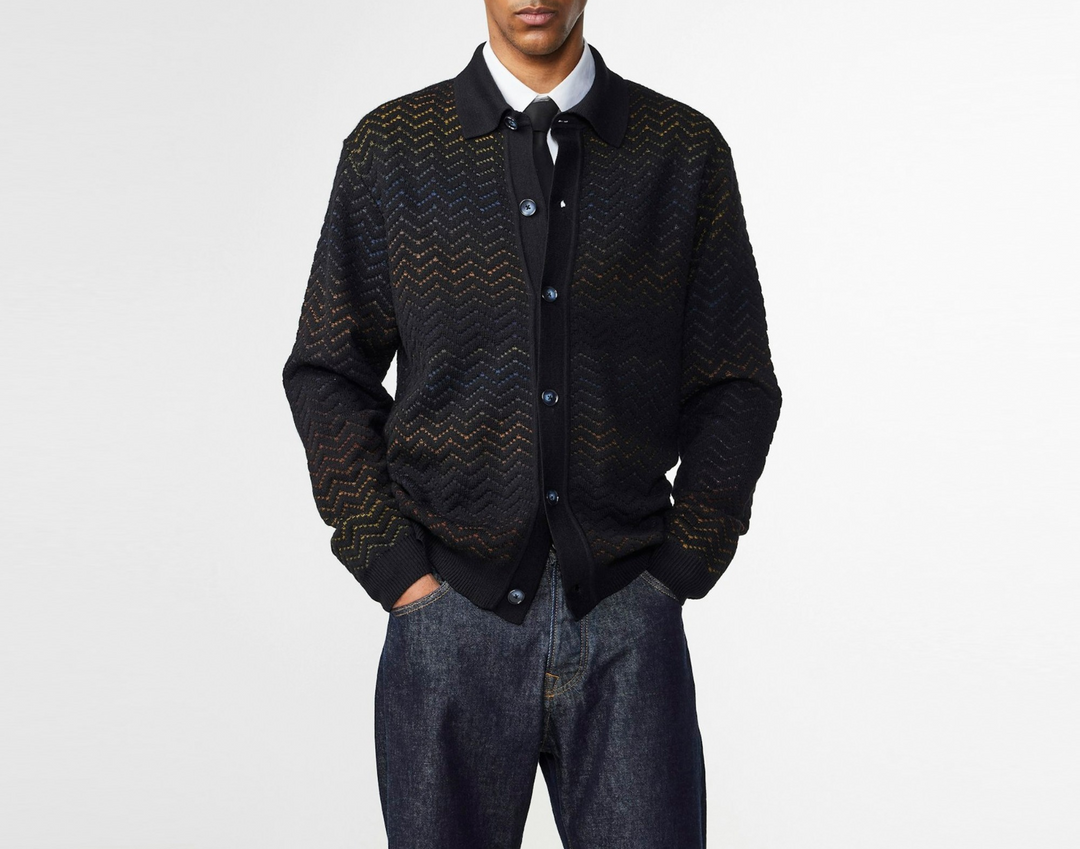 NN07 Thor Gradient Cardigan Sweater MSRP $360