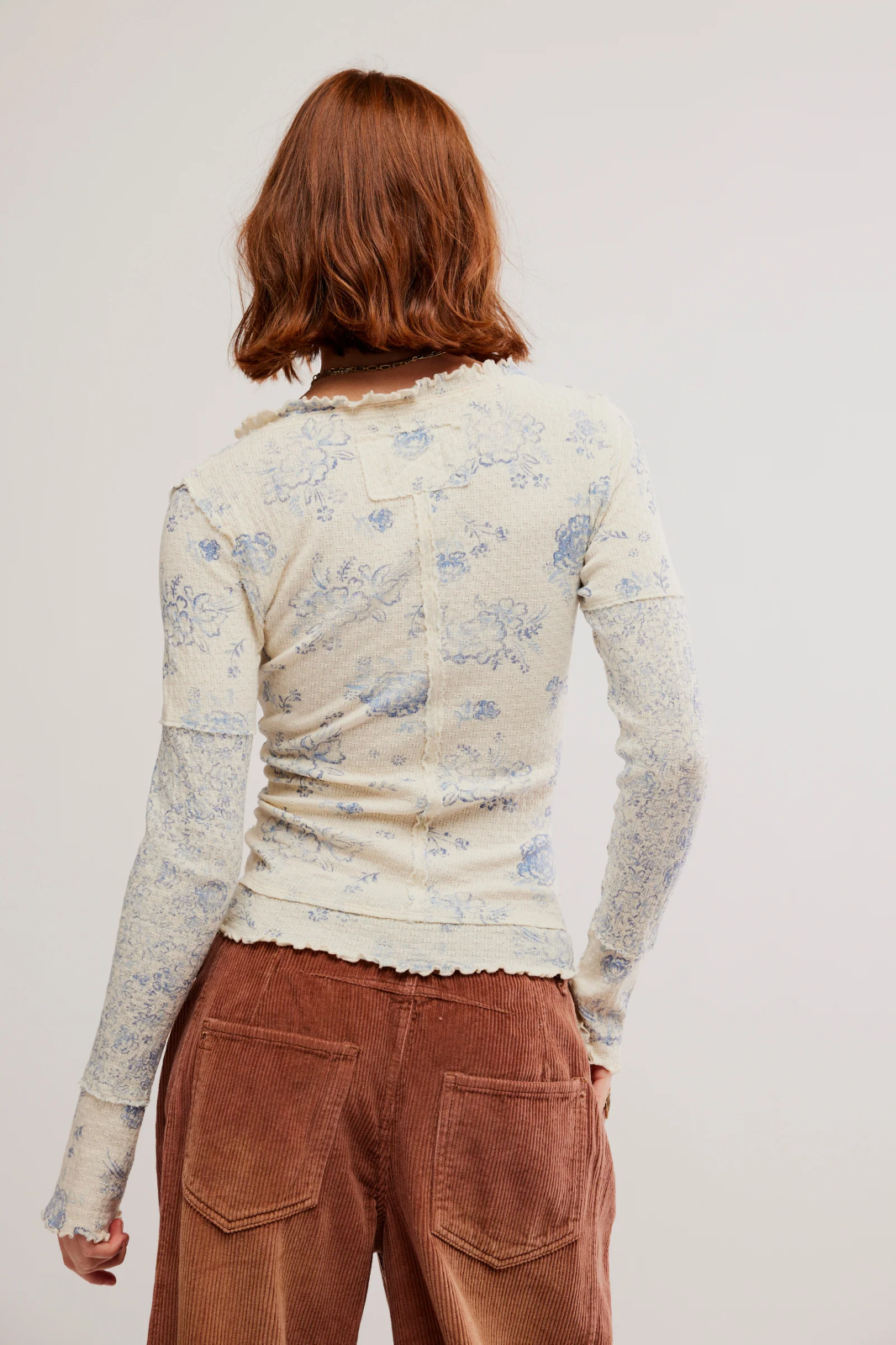 Free People We the Free Clover Printed Thermal Tee MSRP $68