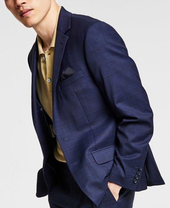 Bar III Skinny Fit Wrinkle-Resistant Wool-Blend Suit Separate Jacket MSRP $425