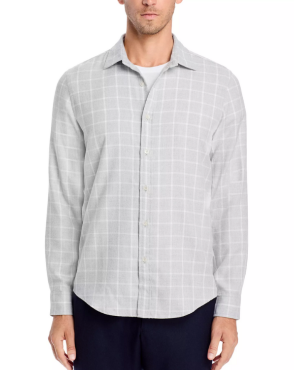 The Men Store Check Button Down Shirt MSRP $98