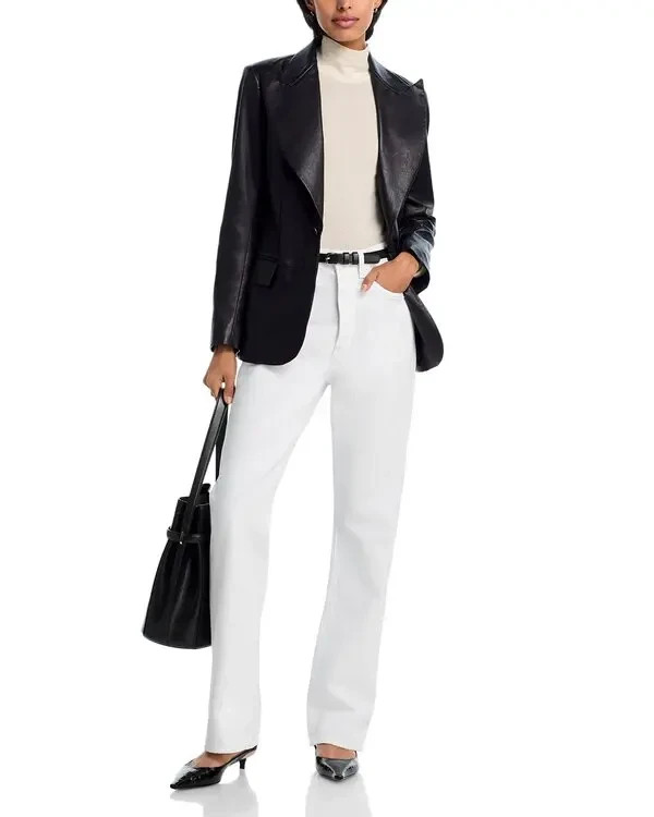 Frame The Vertical High Rise Straight Jeans MSRP $298