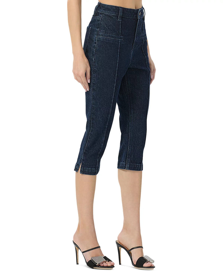 AFRM High Rise Pixie Seamed Cropped Jeans MSRP $88