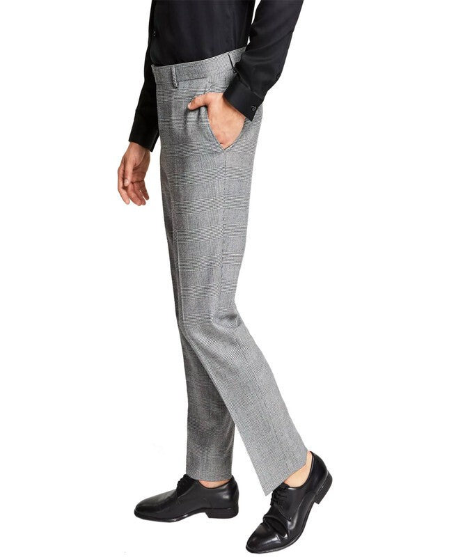 Bar III Slim-Fit Plaid Suit Pants MSRP $175
