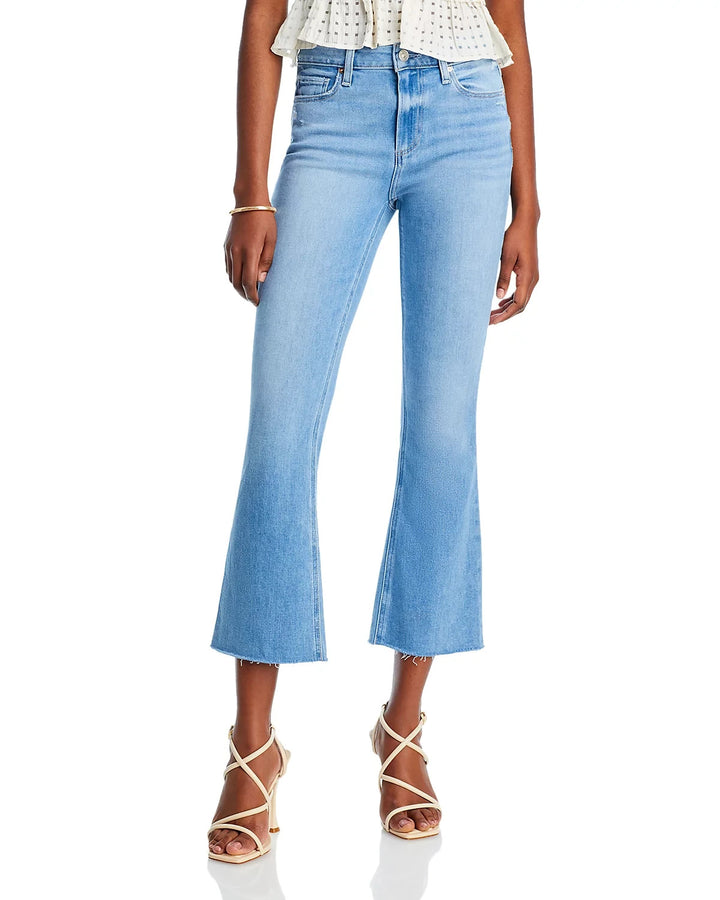 PAIGE Colette High Rise Crop Flare Jeans MSRP $229