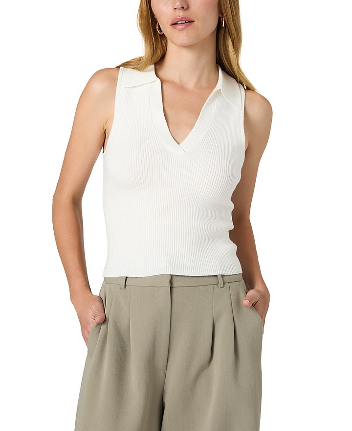 French Connection Cosysoft V-Neck Sleeveless Sweater Vest MSRP $88