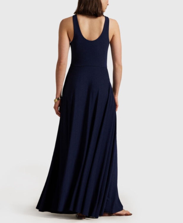 POLO Ralph Lauren Scoopneck Jersey Maxi Dress MSRP $348