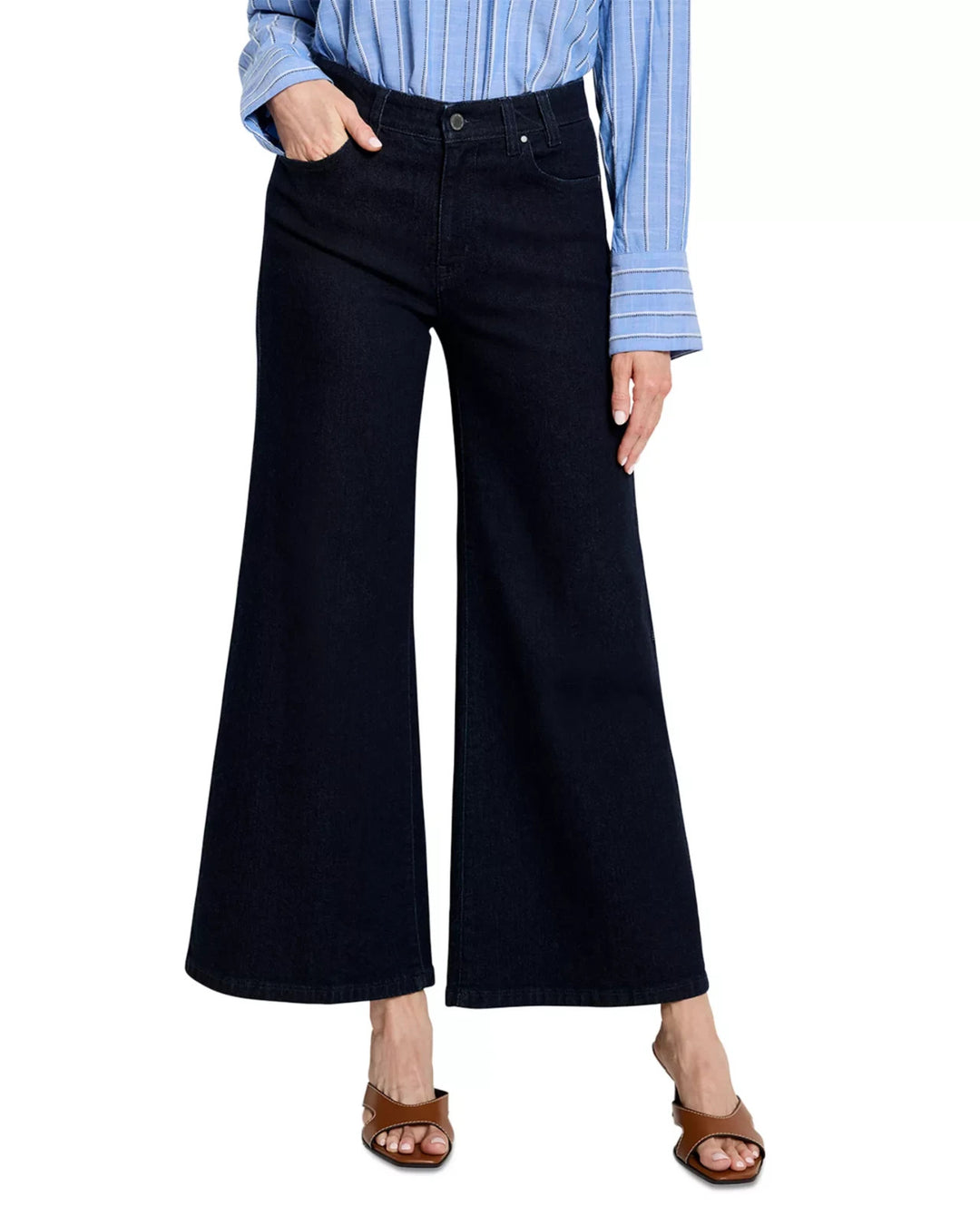 NIC+ZOE Joyride Mid Rise Ankle Flare Leg Jeans MSRP $168