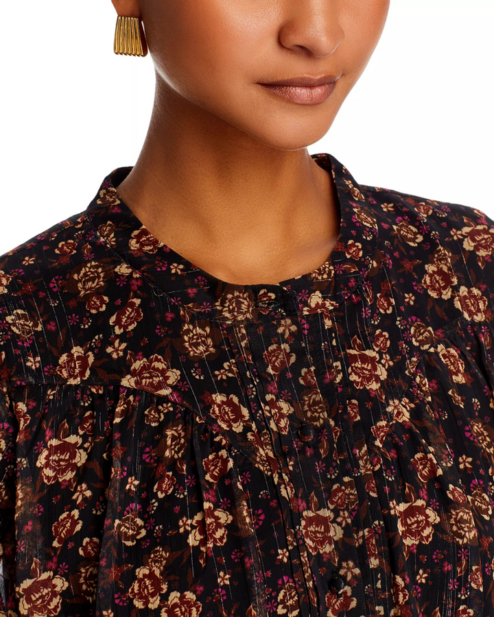 KOKO + MASON Button Front Blouse MSRP $88