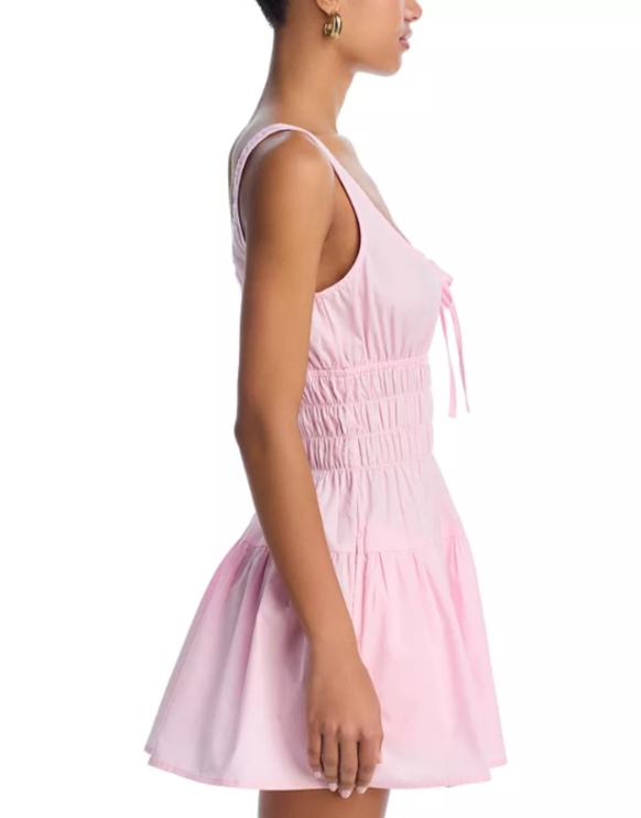 Ciao Lucia Gianluca Smocked Mini Dress MSRP $305