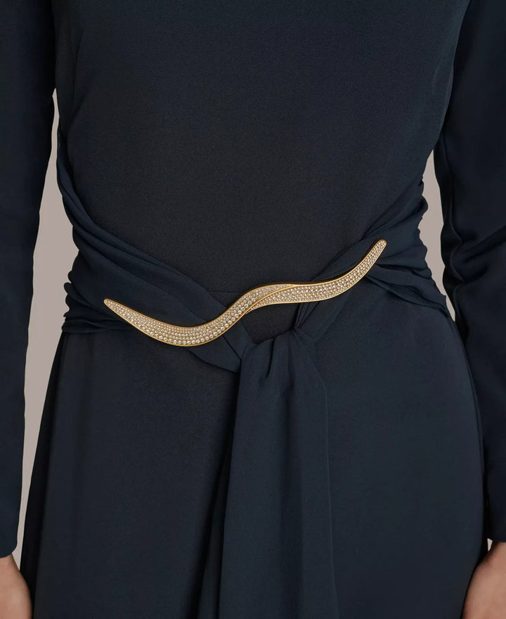 Donna Karan New York Women's Jewel-Neck Embellished Gown MSRP $249