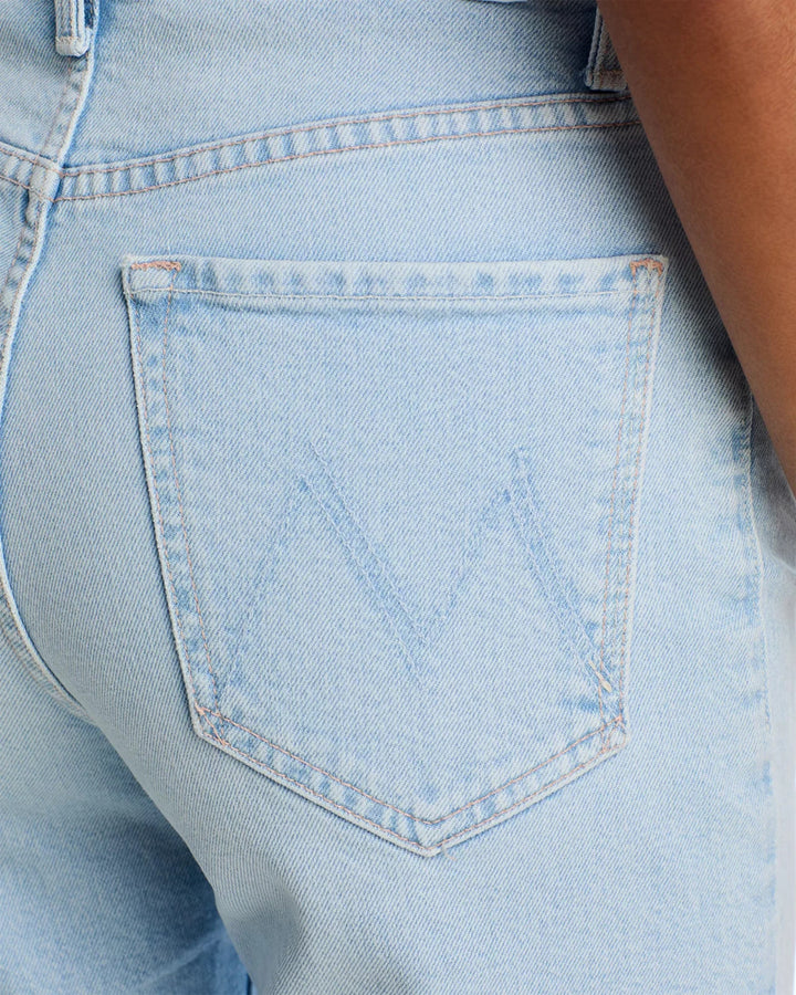 MOTHER Rider High Rise Denim Bermuda Shorts MSRP $228