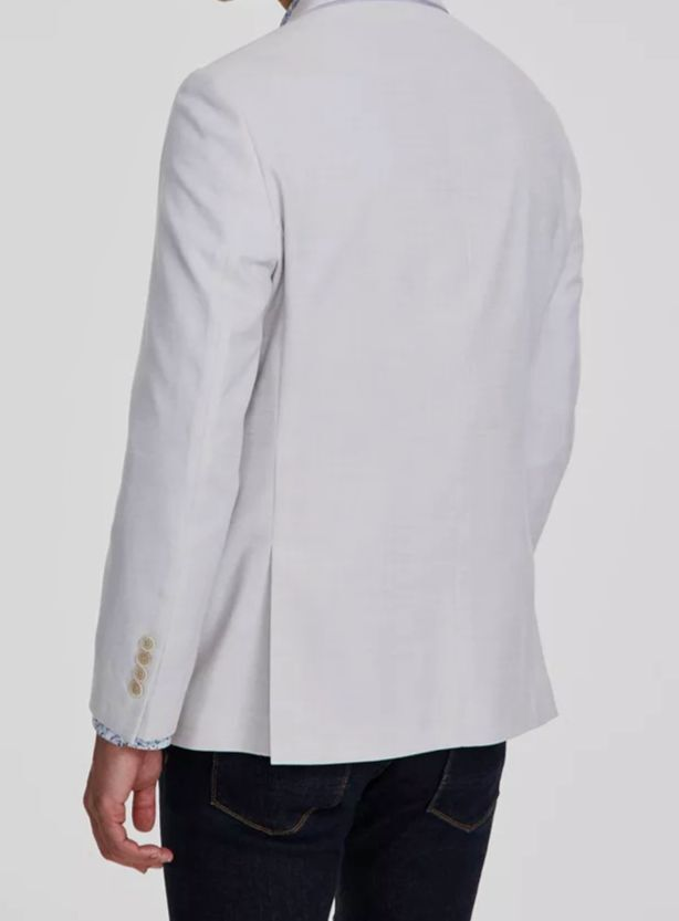 Tallia Men's Slim-Fit Double-Breasted Sport Coat - Cream MSRP $295