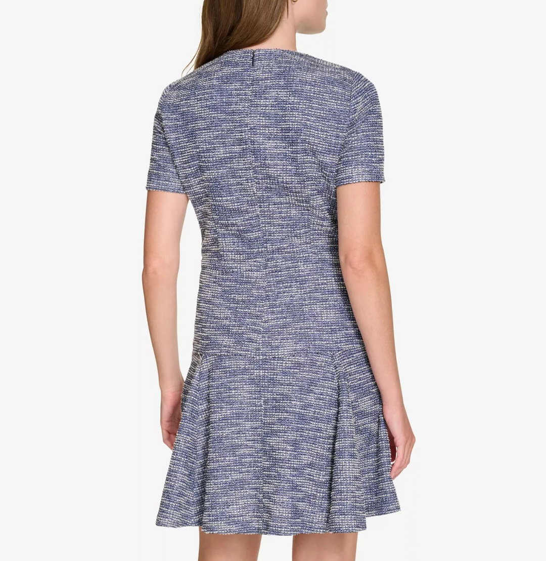 Tommy Hilfiger Women's Metallic Boucle Fit & Flare Dress