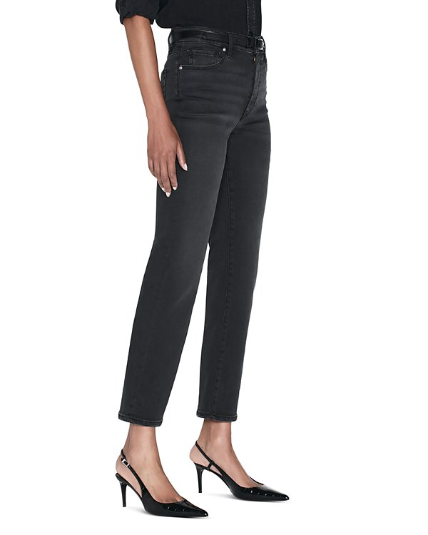 FRAME Le Sleek Straight High Rise Cropped Jeans MSRP $258