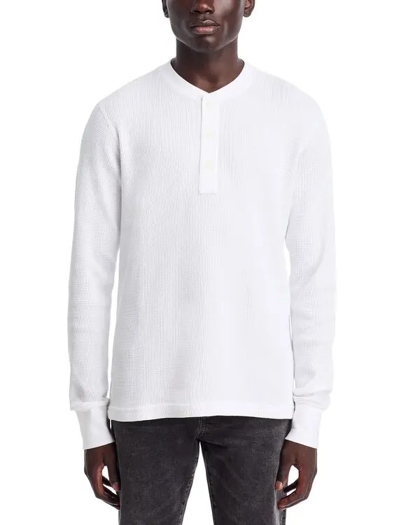 Rag & Bone Cotton Blend Waffle Knit Henley MSRP $198