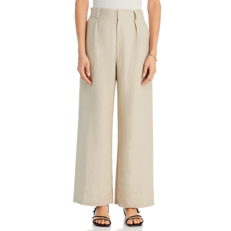 Faithfull the Brand Ida Pleated Linen Pants MSRP $239