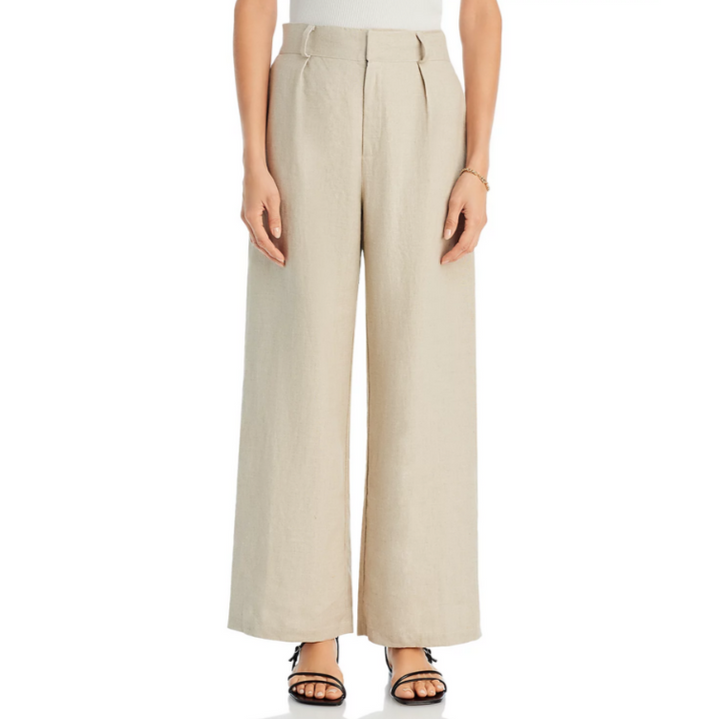 Faithfull the Brand Ida Pleated Linen Pants MSRP $239