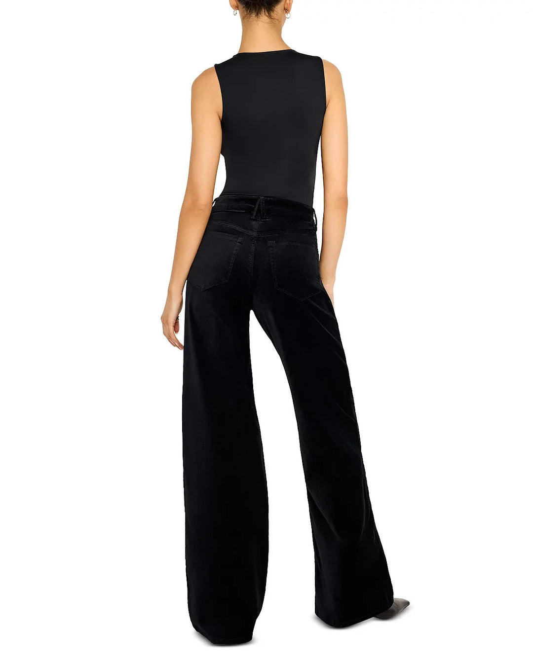 Good American Velvet Good Skate Wide Leg Jeans MSRP $189