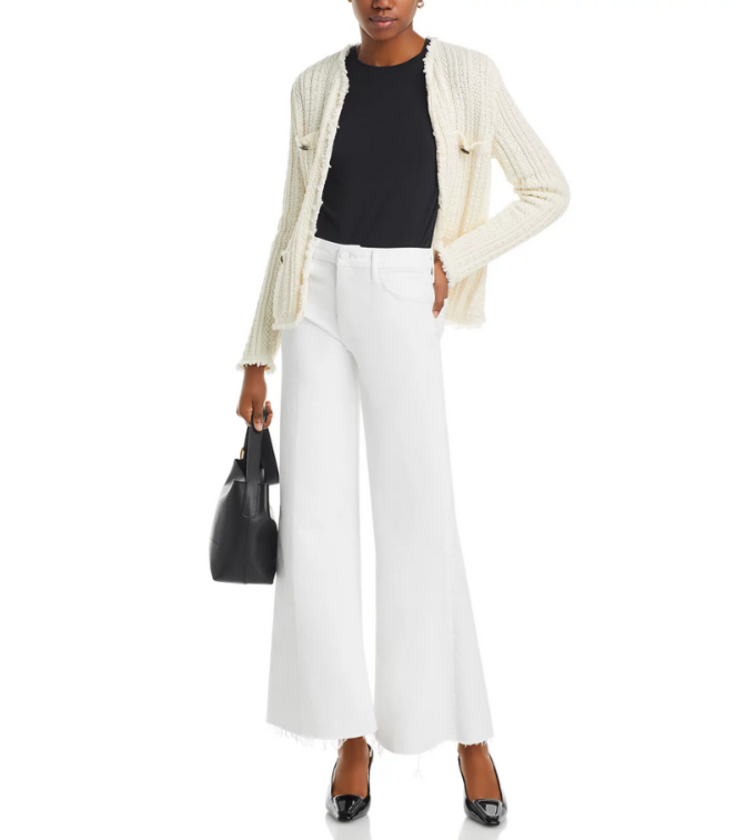 MOTHER The Roller High Rise Wide Leg Jeans MSRP $228