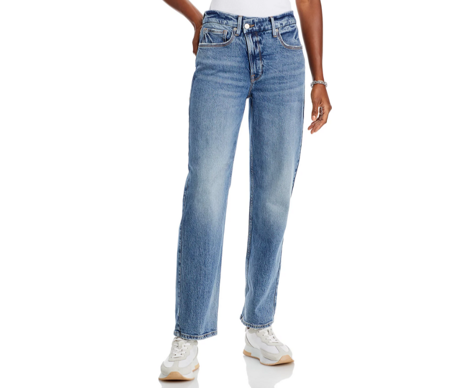Good American Good '90s High Rise Straight Jeans MSRP $159