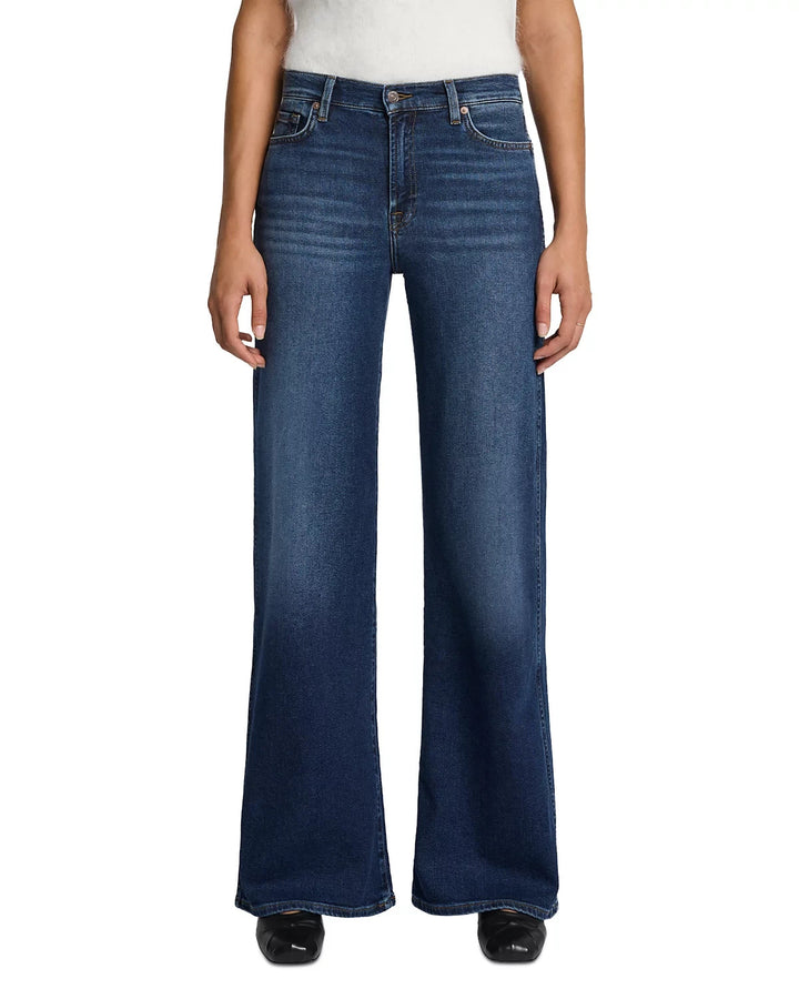 7 For All Mankind Lotta High Rise Wide Leg Jeans MSRP $228