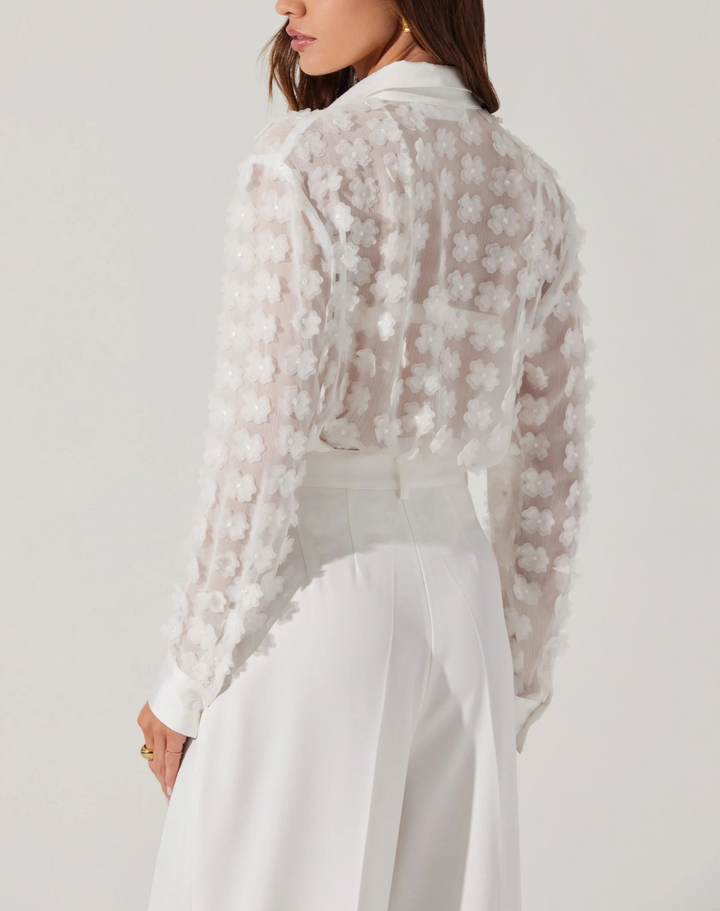 Astr the Label Ioannis Floral Shirt MSRP $109
