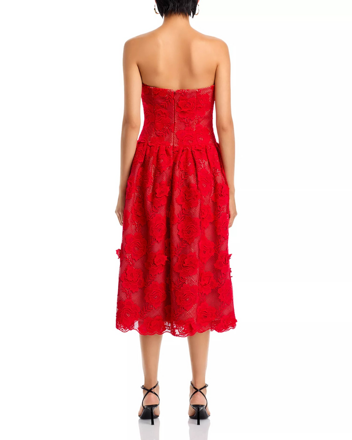 Self-Portrait Lace Midi Dress MSRP $537