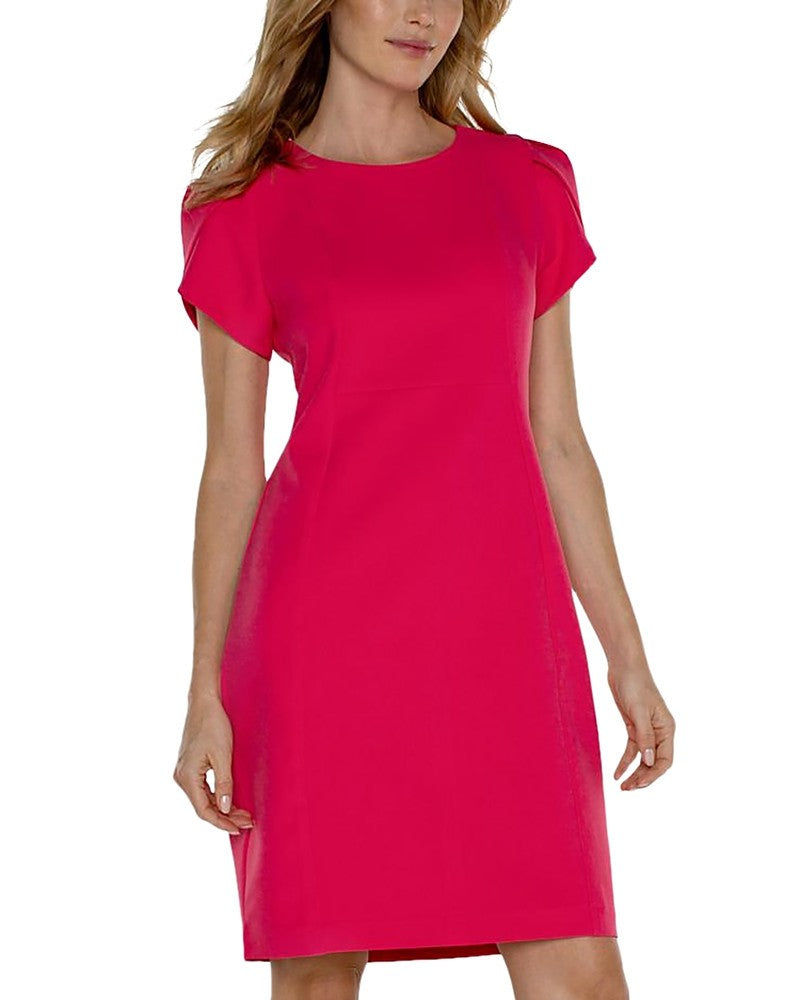 Liverpool Los Angeles Tulip Sleeve Sheath Dress MSRP $119