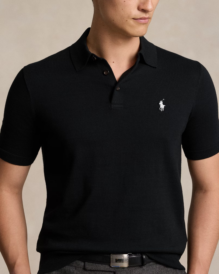Polo Ralph Lauren Men's Cotton Polo-Collar Sweater MSRP $115