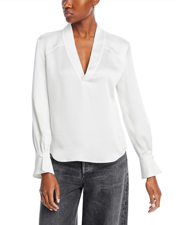 SIMKHAI Maisey V Neck Top MSRP $325